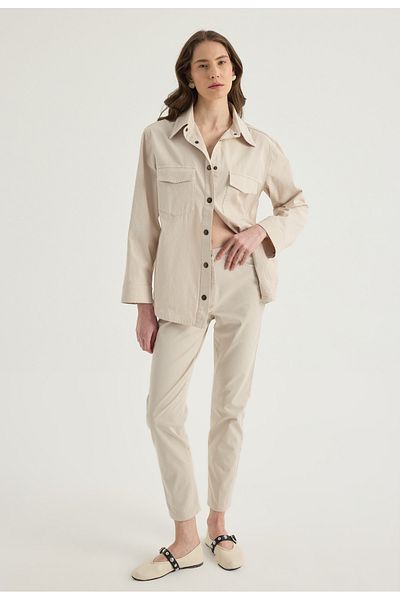 Masha Kate Pantaloni chino Stone