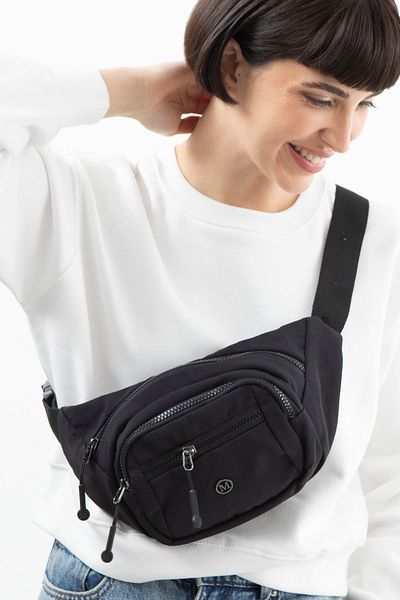 Matthew Cox Women's Black Waist Bag Byn2391