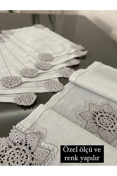 Parla Life Γκρι υφασμάτινο δρομέα - 6'A첫 American Serviceyle Glitter Χειροποίητο Πλεκτό Μοτίβο