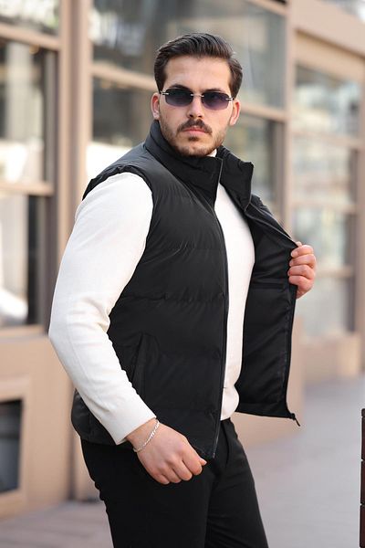 ByTrend Бродиран жилет с яка стойка Nova PLDP 2959-NY_60317-1