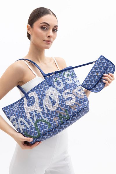 Matthew Cox Women's Arm Bag - Navy Blue Byn2376