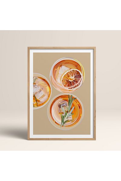 HOMEPACK Единична картина в дървена рамка, единичен плакат, картина TK/962