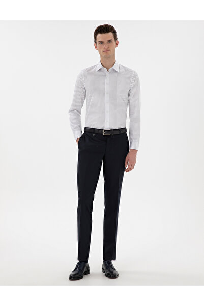 Pierre Cardin Mornarsko plave Slim fit tkanine hlače 50304307-VR033