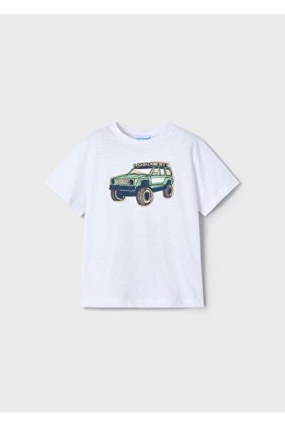 MAYORAL Μπλουζάκι με στάμπα για αγόρι 4-8 ετών Λευκό