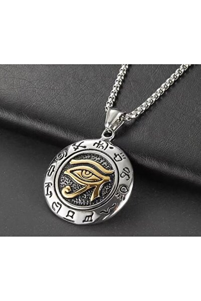 voyageaccessory قلادة عنخ مصرية قديمة مصنوعة من الفولاذ المقاوم للصدأ مع تفاص...