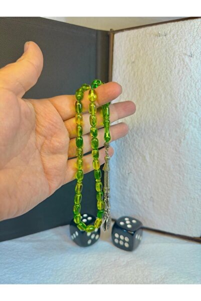 Anemore Collection Sticlă de avion Tasbih Capsulă de culoare verde T-80
