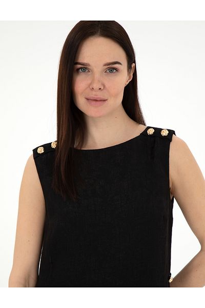 Pierre Cardin Black A-Line Woven Dress 50305986 -Vr046