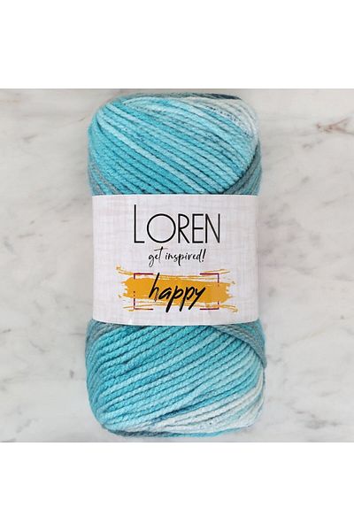 SAVA HOME COLLECTİON Loren Happy Ebruli Πλεκτό Κλωστή - RH004 - 34289