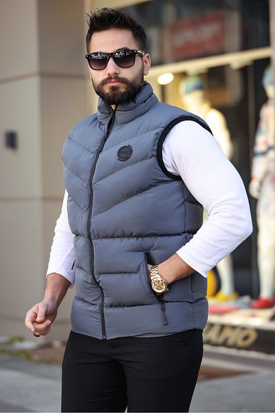 S&M CLOTHİNG New Season Arm Detail Waterproof Inflatable Vest