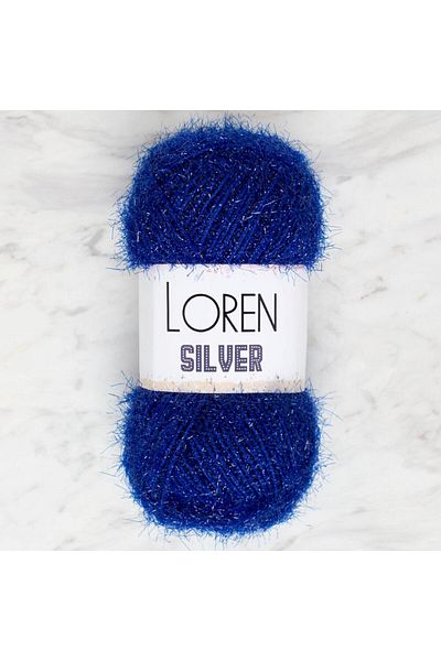 sylar Loren Silver Saks Blue Hand Knitting Thread - Rs0004 - 34092