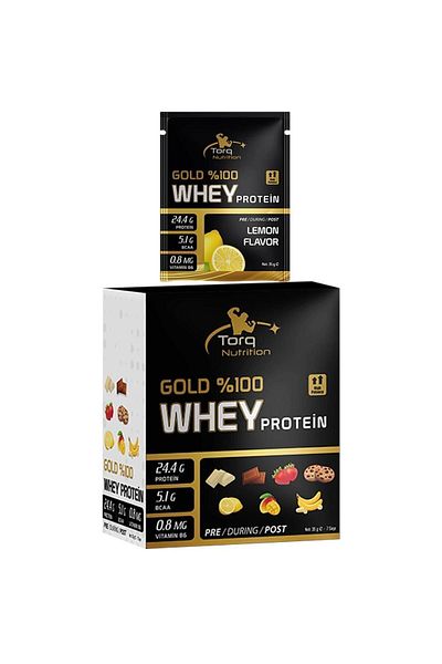 Torq Nutrition Lemon Colored Gold Whey Protein - 35 gr x 7 Sachets