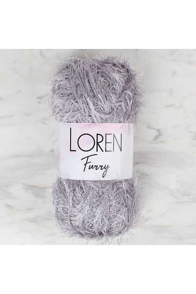 SAVA HOME COLLECTİON Loren Furry Grey Πλεκτό Κλωστή - RF006 - 34045