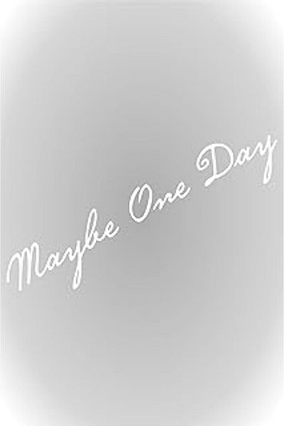 Mu Art Ahşap Quart Accessory 20 X 4 cm Maybe One Day, Maybe One Day Sticker Auto Sticker White