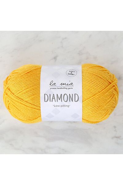 SAVA HOME COLLECTİON La Mia Diamond Mustard Yellow Πλεκτό Κλωστή - L003 - 33722