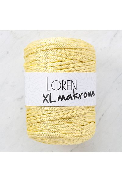 SAVA HOME COLLECTİON Loren XL Macrame Yellow Hand Knitted Twine - R039 - 33704
