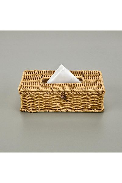 MİEN Mien Rattan Rectangular Covered Napkin Holder 535