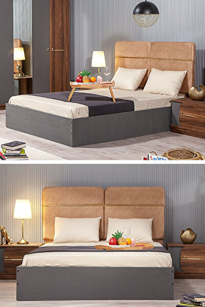 MODAMED Asur 150x200 Çift Kişilik Yatak Seti - Yatak / Baza / Başlık