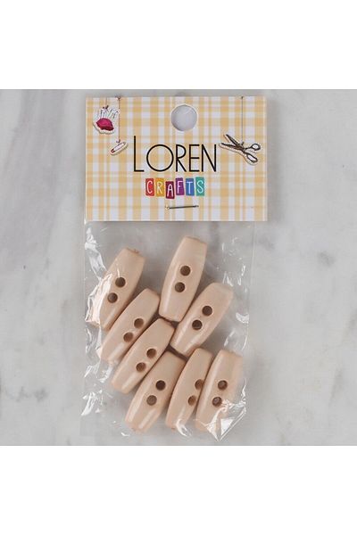 Hangora Loren Crafts Powder Pink 8 Shepherd Buttons - 69