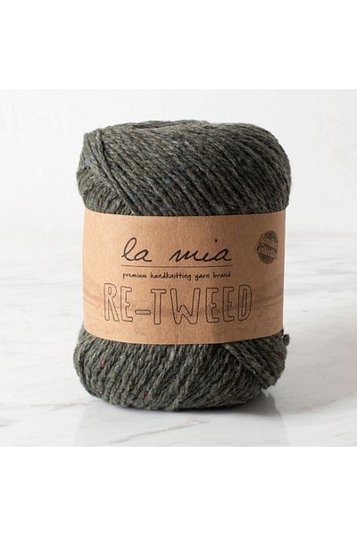 shop La Mia Re-Tweed Green Melange Hand Knitting Lanyard - L131 - 34405