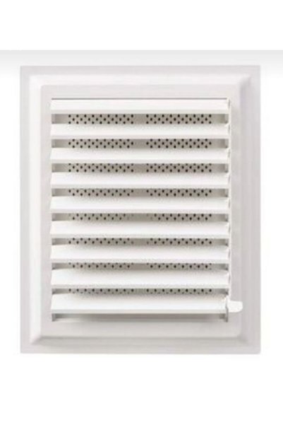 Akdeniz Culvert Plastic Bathroom Wc Ventilation Grille Superficial Movable Shutter 40X40 cm Adjustable Plastic