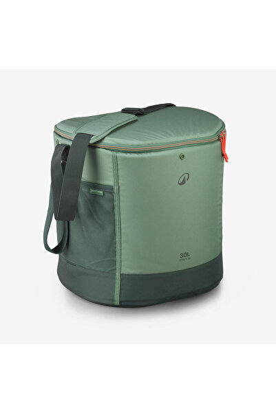 Decathlon مبرد كيتشوا خارجي قابل للطي - 30 لتر - أخضر - يحافظ على البرودة لمد...