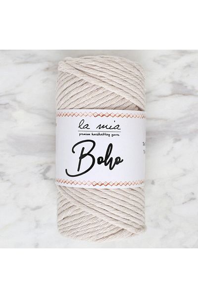 SAVA HOME COLLECTİON La Mia Boho Cream Twist Macrame String - L002 - 33983