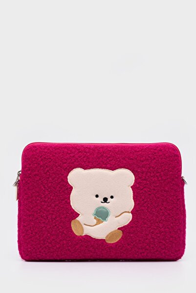 MORCA Fuchsia 13" & 14" Inch Compatible Teddy Bear Laptop Lock