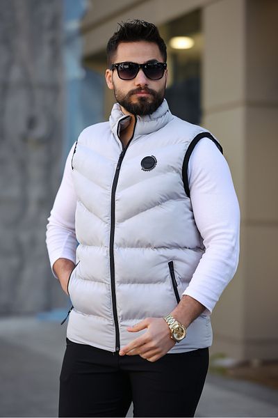 S&M CLOTHİNG New Season Arm Detail Waterproof Inflatable Vest