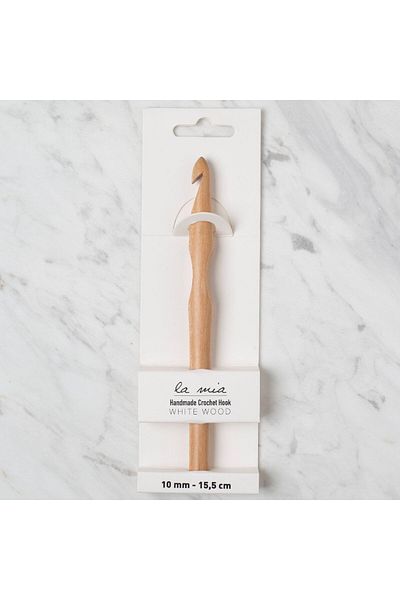 SAVA HOME COLLECTİON La Mia Whitewood 10 mm 15,5 cm Ξύλινο μαλλί βελονάκι