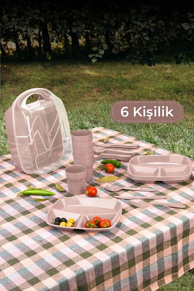 Vienev Picnic Set with Bag for 6 People