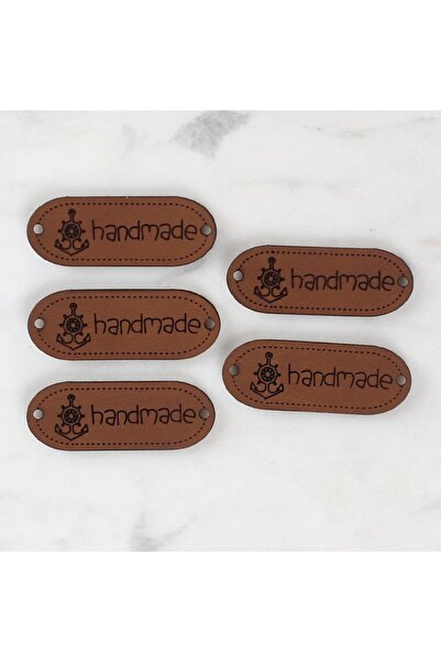 N&M STORE لورين كرافتس شعار جلدي مصنوع يدويًا 5 قطع - 1564