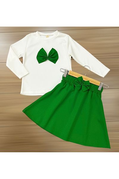 Murat Baby Girl's Bow Double Set