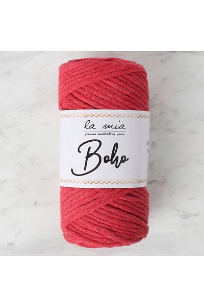 SAVA HOME COLLECTİON La Mia Boho Red Twist Macrame String - L033 - 33990