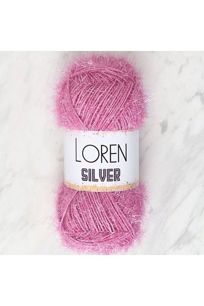 SAVA HOME COLLECTİON Loren Silver Dusty Rose Πλεκτό νήμα - RS0012 - 34081