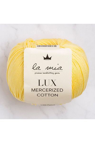 SAVA HOME COLLECTİON La Mia Lux Mercerized Cotton Yellow Hand Knitting Yarn - 177 - 33753