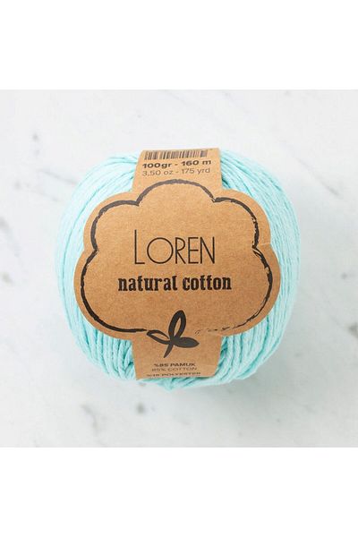 SAVA HOME COLLECTİON Плетена материя Loren Natural Cotton Teal - R087 - 33901