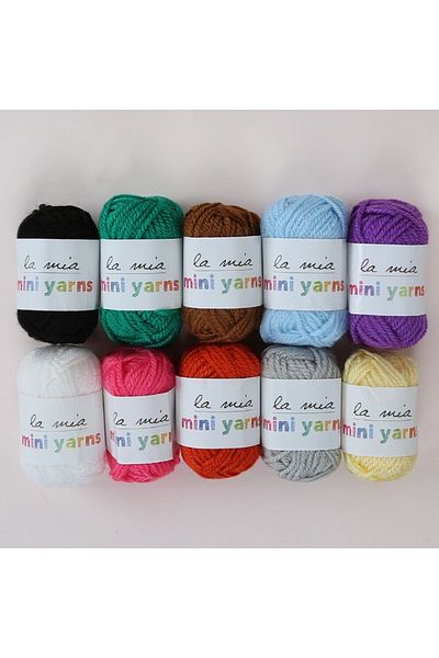 SAVA HOME COLLECTİON La Mia Mini Yarns 10 Πακέτο 10gr Πολύχρωμο Πλεκτό Χειρός
