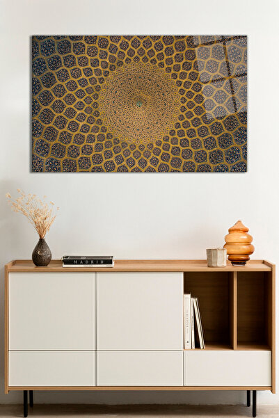 Vitrovelo İslami Dini Mimari Cam Tablo, Darbelere Dayanıklı Kırılmaz Cam, Hediyelik