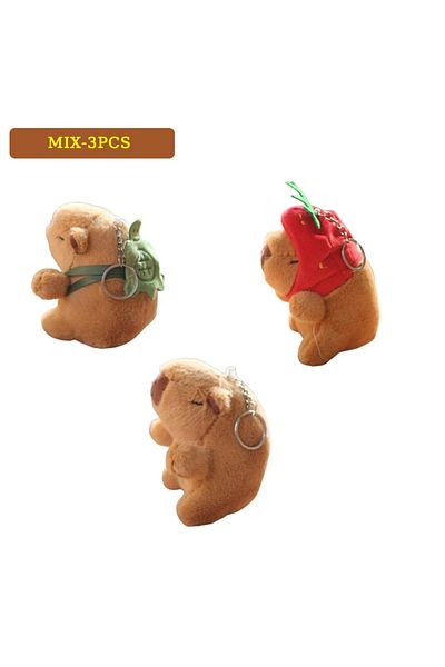 Choice MIX 3PCS 1/2/4/6PCSPP Cotton Net Red Lovely Cute Cute Capybara Water Dolphin Pendant Plush Toy Doll
