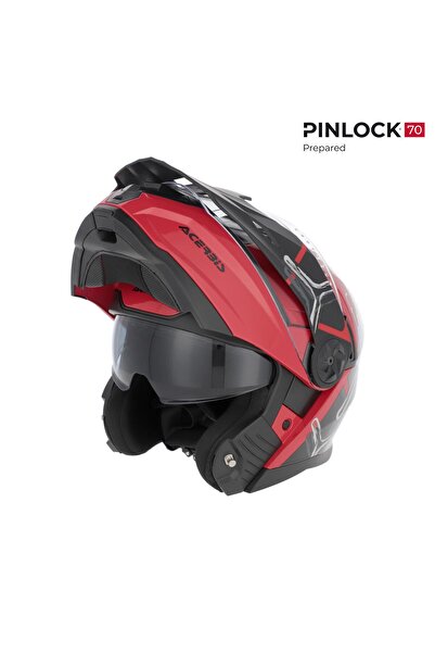 Acerbis Rıder Garphıc 22-06 Kask Siyah Kırmızı