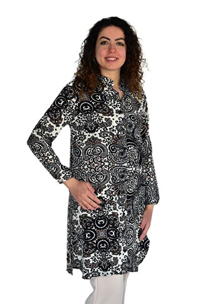 wearon tekstil Ženska dugačka bluza sa Štampano uzorka od viskona BGL-ST04295