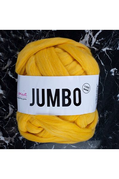 SAVA HOME COLLECTİON La Mia Jumbo Yellow Knitting Yarn - Giant Wool J5