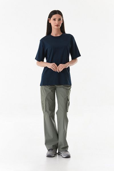 Fulla Moda Oversized T-Shirt with Smiley Face Printed on the Back