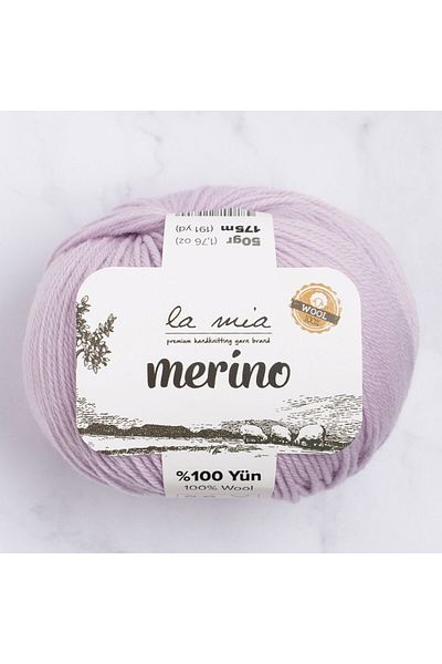SAVA HOME COLLECTİON La Mia Merino Lilac Πλεκτό Χειροποίητο Σχοινί - L140 - 33783
