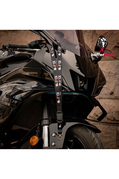 bofferland Ride Tag Motorcycle Automobile Fabric with Hook Phone Holder Neck Strap 03