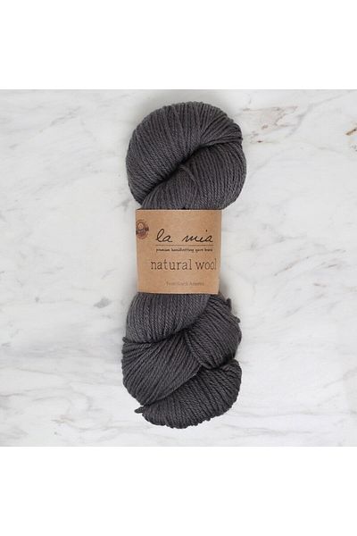 SAVA HOME COLLECTİON Πλεξούδα La Mia Natural Wool Anthracite - L900 - 34397