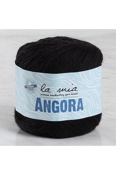 SAVA HOME COLLECTİON La Mia Angora 50gr Μαύρο Πλεκτό Σπάνιο - L006 - 33810
