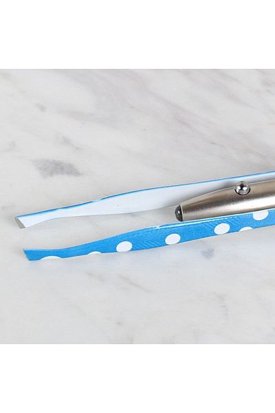 shop Blue Loren Led Light Tweezers - B4829