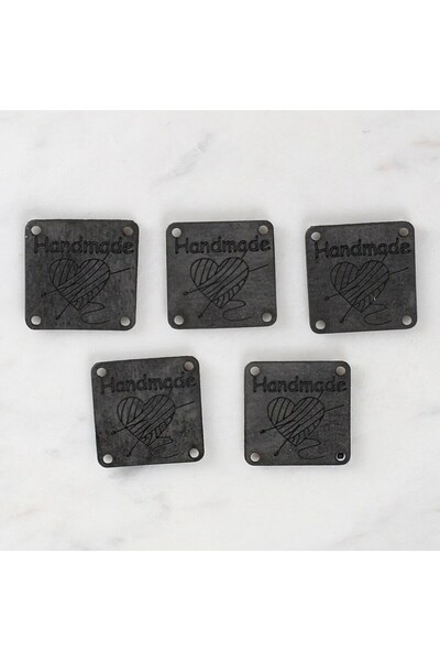 N&M STORE لورين كرافتس شعار جلدي مصنوع يدويًا 5 قطع - 1597