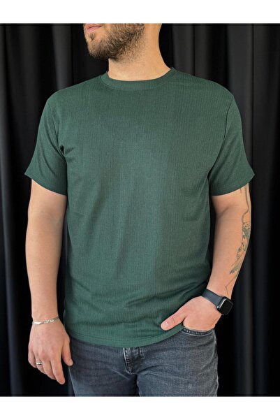 Altamira Ανδρικό μπλουζάκι με πράσινο στρίφωμα